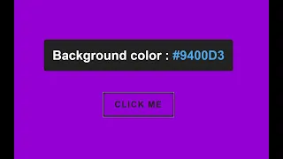 Color Flipper With HTML CSS JAVASCRIPT