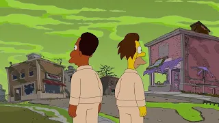 the whole springfield is devastated by radiation the simpsons 