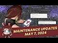 FFXIV May 7 2024 Maintenance Updates