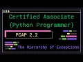 PCAP 2 2 - The Hierarchy of Exceptions