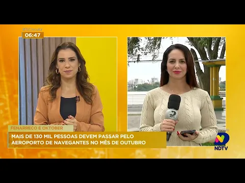 Mais de 130 mil pessoas devem passar pelo aeroporto de Navegantes no mês de outubro