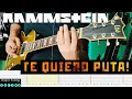 Download Lagu Rammstein - Te Quiero Puta! |Guitar Cover| |Tab|