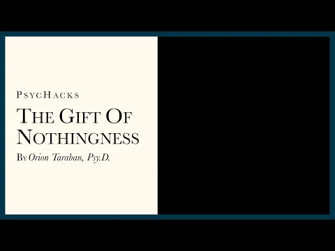 Download MP3 The gift of nothingness: seeing the everyday miracle