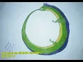 Desenhando simbolo mitologico Ouroboros Drawing mythological symbol Ouroboros