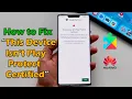 How to Fix This Device Isn t Play Protect Certified Error By Google Play Services 2021