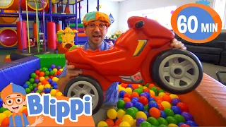Learning With Blippi At An Indoor Playground Educational Videos For Kids 