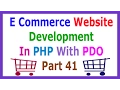 E Commerce Website Development In PHP With PDO Part 41 Add To Cart From Product Detail Page