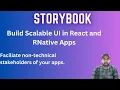 Using storybook in React and React Native