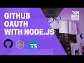 GitHub OAuth With NodeJs Without PassportJS