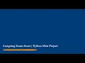 Assigning Exam Score Python Mini Project