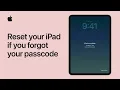 How to reset your iPad if you forgot your passcode Apple Support