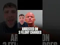 ANTHONY SMITH ARRESTED ON 3 FELONY CHARGES