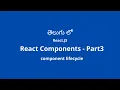 React JS Tutorials React Components Part 3 Component lifecycle in Telugu