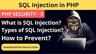 How to Prevent SQL Injection Attack in PHP SQL Injection in Hindi PHP Security