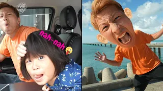 【Funny Dad🕺🌈】 Yoshipapa's funny video🥳🥳🥳#longvideo#よしパパ#baby #dad#happening#cute
