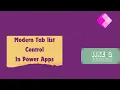 Modern Tablist Control in Power Apps