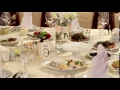 Decorated Table For a Wedding Dinner - Stock Footage Hive 15317656