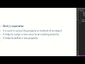 1 Objects in JS - I Objects and Classes Web Development