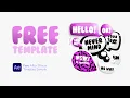 Speech Bubbles Free After Effects Project File
