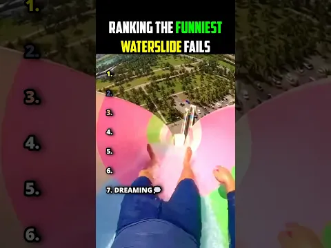 Ranking the FUNNIEST Waterslide Fails! 💀😂 #usa