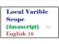 What is Local Variable Scope in Javascript -