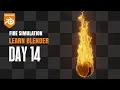 Blender Day 14 Fire Simulation Beginner to Advanced Blender Series