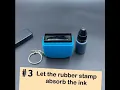 how to refill refill pre ink stamp