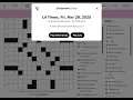 The Washington Post LA Times Crossword 2025