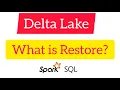 Spark SQL for Data Engineering 13 Spark SQL Delta Restore Operations