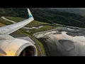 Alaska Airlines 737-890 Highly Scenic Morning Takeoff from Kodiak AK Benny Benson State Airport