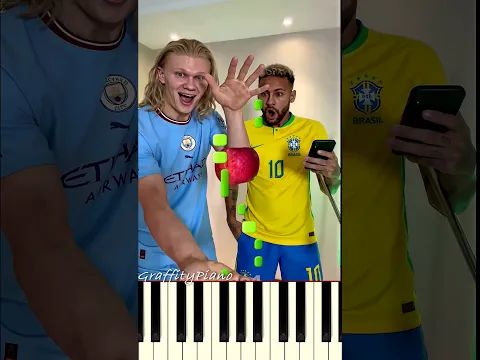 Haaland Really Did That With an Apple  #football #haaland #parody Piano Tutorial