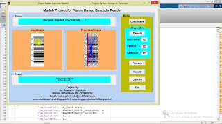 Matlab Project for Barcode Recognition Using Image Processing