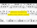 🥁 BEGGIN MANESKIN DRUMS- Drum score, drums transcription , How to play 🥁