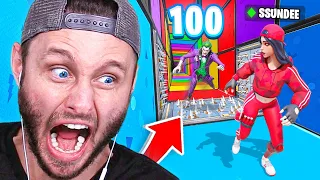 NEW 100 STAGE DEATH RUN Game Mode in Fortnite Battle Royale