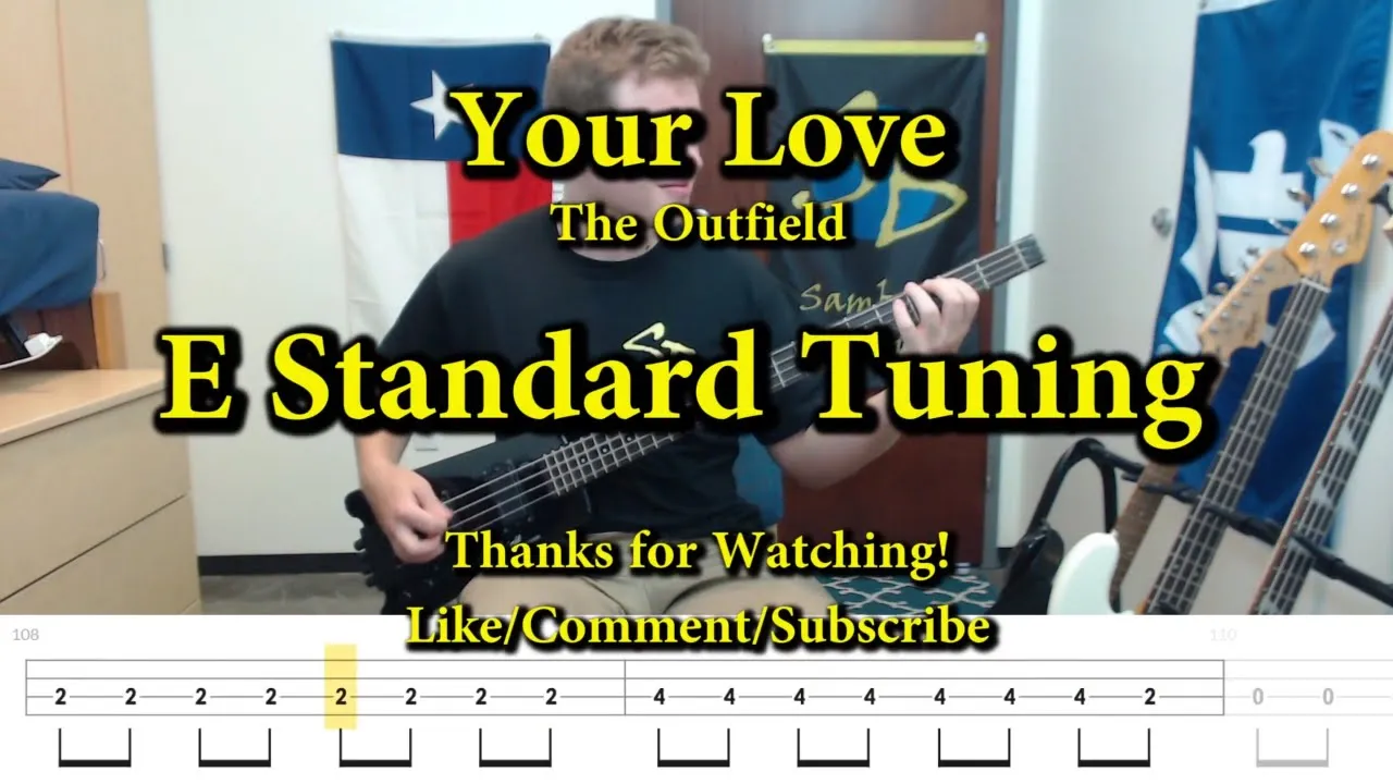 Your Love - The Outfield (Bass Cover with Tabs)