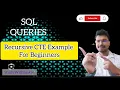 30 - Data Engineering Interview Question Recursive CTE Example For Beginners Easy Level
