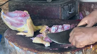 நாட்டுக்கோழி / Country chicken Cutting Skills | #cuttingskills #singlesfoodfactory 