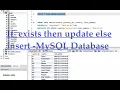 If exists then update else insert - mysql