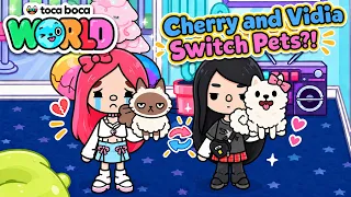 Cherry and Vidia Switch Pets?! - Toca Life World