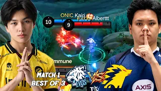 HIRARA KAIRI VS SOYOU ALBERT!! SIAPA YANG LEBIH KUAT!! EVOS VS ONIC MATCH 1
