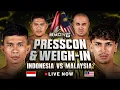 Lagu INDONESIA VS MALAYSIA II ! WEIGH IN \u0026 PRESS CONFERENCE BYON COMBAT SHOWBIZ VOL. 6!