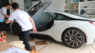 SETTING MY BROTHERS BMW i8 ON FIRE PRANK FaZe Rug
