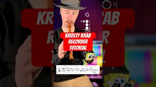 SpongeBob SquarePants Krusty Krab Theme Recorder Tutorial Recorder Tutorial 