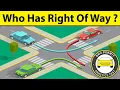 Which car has the right of way Understand and Resolve this common Right-of-way driving rule