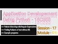 Introduction to Pattern Recognition Vth Sem CSE 18CS55 PYTHON Module 3 Session 01