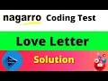 Love Letter Coding Problem Solution Nagarro Coding Questions 2021