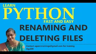 PYTHON - RENAMING AND DELETING FILES PART 59
