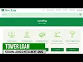 Tower Loan Company Loans starting at 500 Online Loans Store Locations Rates Requirements