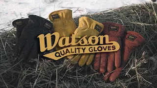 Farm and Ranch Tough with Watson Gloves - Rugged Leather Work Gloves for Winter