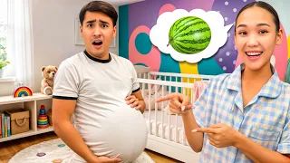 ЕЛЖАС 24 сағат Ішіне арбуз салып жүреді🤣🍉АЯҒЫ АУЫР СЕКІЛДІ КҮН КЕШЕДІ🤣